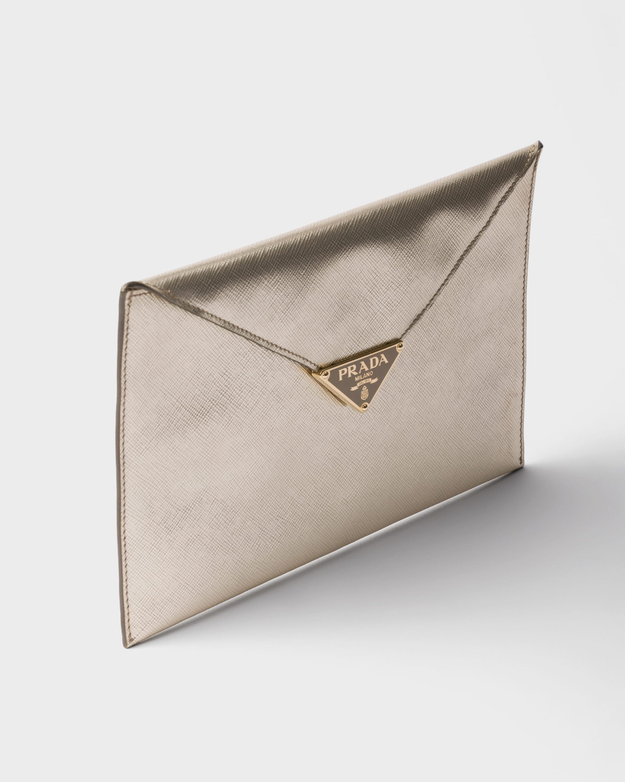 Prada Saffiano leather envelope clutch - Image 2